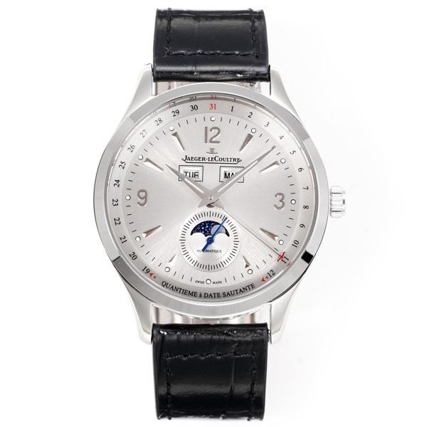Jaeger-LeCoultre Master Calendar Moon Phase Automatic Watch 40mm Genuine Leather Strap