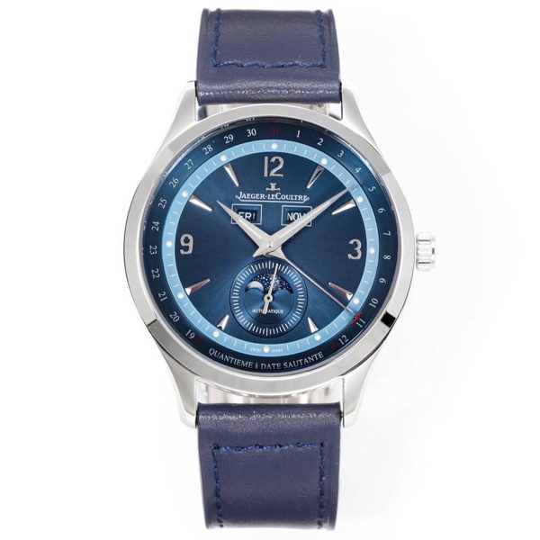 Jaeger-LeCoultre Master Calendar Moon Phase Automatic Watch 40mm Genuine Leather Strap