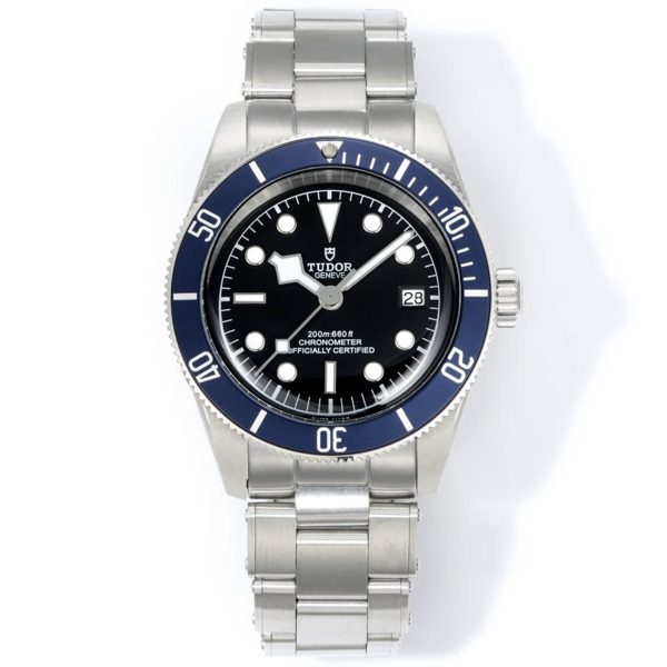 Tudor Black Bay GMT Automatic Diver Watch 41mm, Domed Sapphire Crystal, Rivet Stainless Steel Bracelet, Multiple Ceramic Bezel Color Options