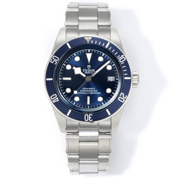 Tudor Black Bay GMT Automatic Diver Watch 41mm, Domed Sapphire Crystal, Rivet Stainless Steel Bracelet, Multiple Ceramic Bezel Color Options