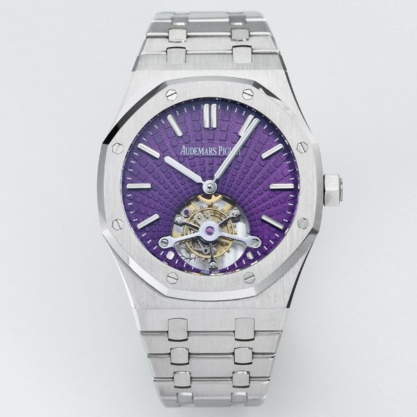 Audemars Piguet Royal Oak Tourbillon 41mm Evolutive Tapisserie Dial Automatic Watch