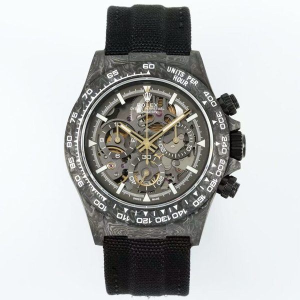 Rolex Diw Carbon Skeleton Chronograph