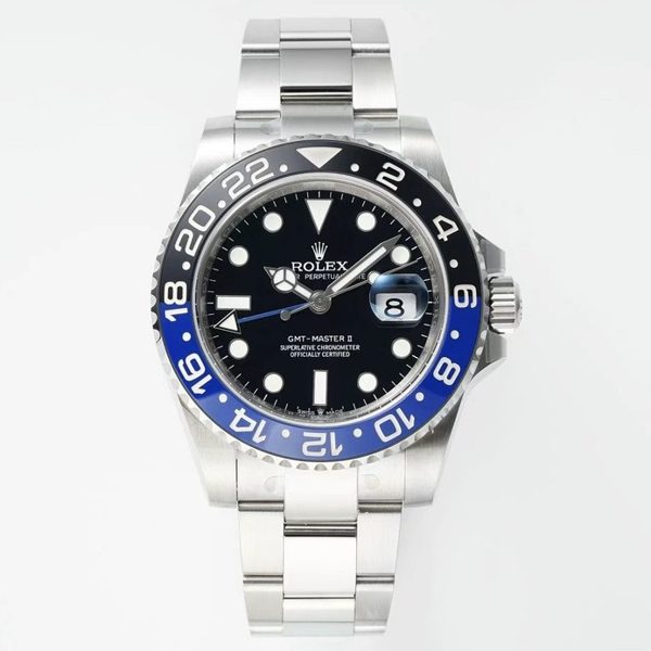 Rolex GMT Travel Watch 904L Steel Cal.3285 Movement