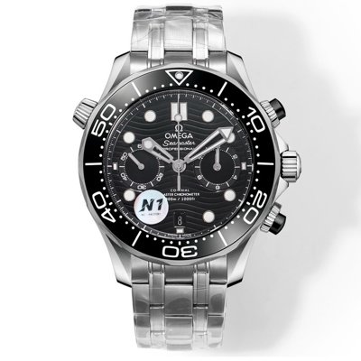 OMEGA Seamaster 300 Chronograph 44mm Dive Watch Cal.9900 Full Function Ceramic Bezel