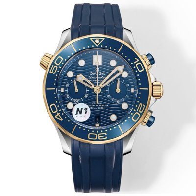 OMEGA Seamaster 300 Chronograph 44mm Dive Watch Cal.9900 Full Function Ceramic Bezel