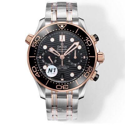 OMEGA Seamaster 300 Chronograph 44mm Dive Watch Cal.9900 Full Function Ceramic Bezel