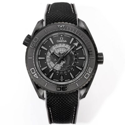 OMEGA Seamaster Planet Ocean 600M Worldtimer Full Black Ceramic Dive Watch
