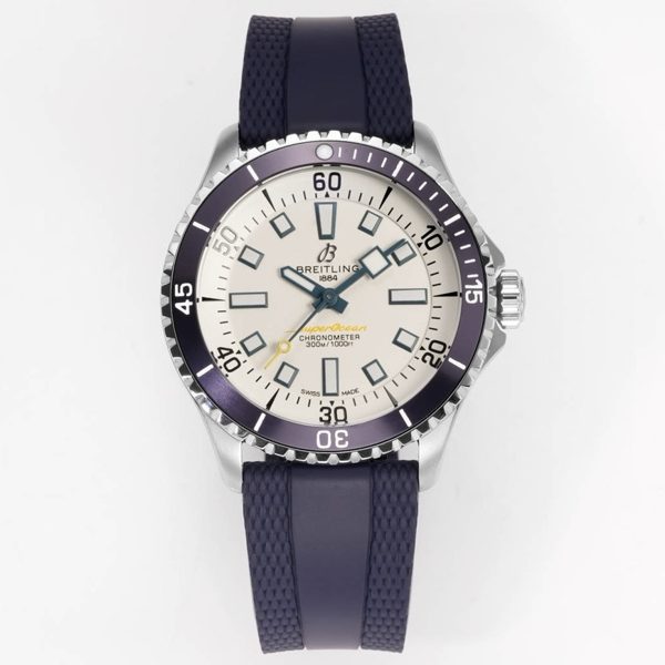BREITLING Superocean 42mm Dive Watch, GR Factory Version Luminous Dial Ceramic Bezel Rubber Strap Multiple Colors