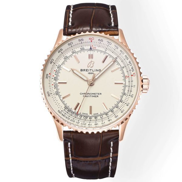 BREITLING Navitimer 1 Pilot Watch 41mm, TW Factory Seagull 2824 Automatic Leather Strap