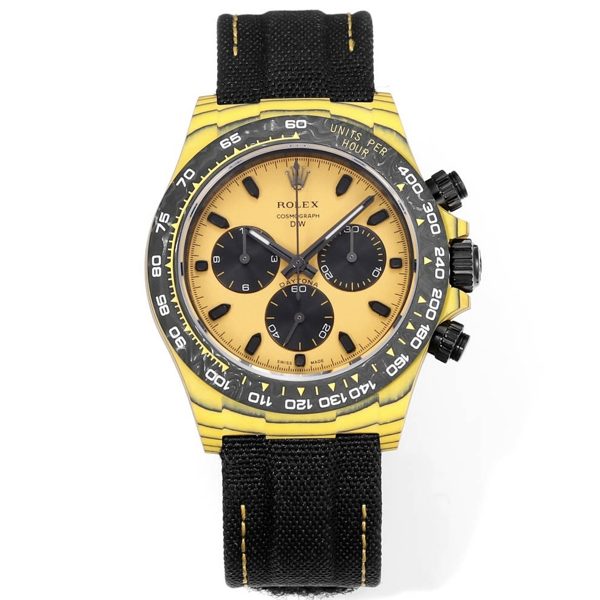 Rolex TW Factory Custom Carbon Fiber Daytona Watch 40mm 4801 Chronograph Movement Luminous Case & Buckle