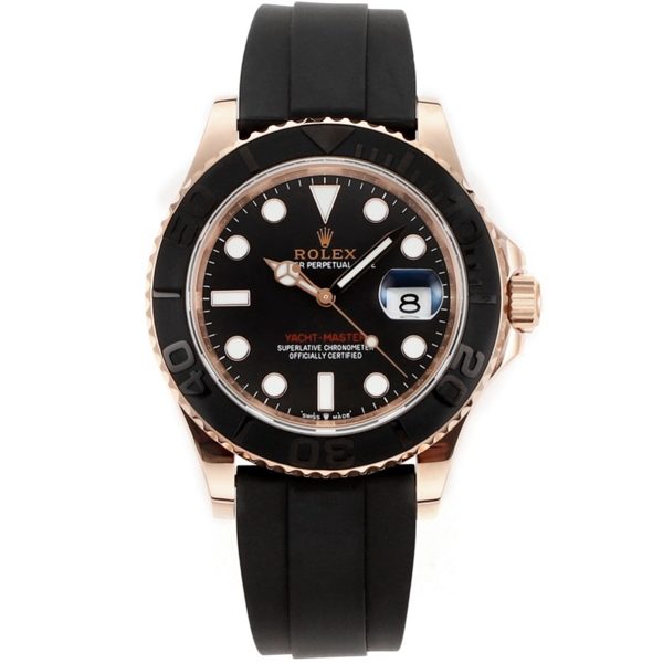 Rolex MS Factory Yacht‑Master 42mm 904L Steel 3235 Blue Hairspring Automatic Watch Oysterflex Rubber Strap