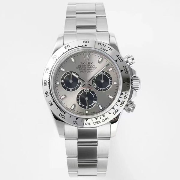 Rolex Cosmograph Daytona Chronograph Watch 40mm 904L Steel Ceramic Bezel Custom 7750 Movement