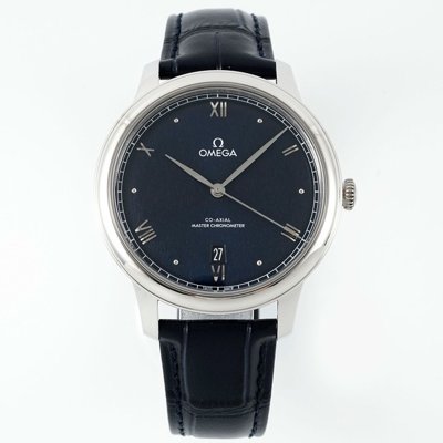 Omega De Ville Power‑Reserve Automatic Mechanical Watch, Genuine Calfskin Leather Strap