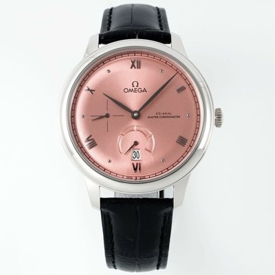 Omega De Ville Power‑Reserve Automatic Mechanical Watch, Genuine Calfskin Leather Strap