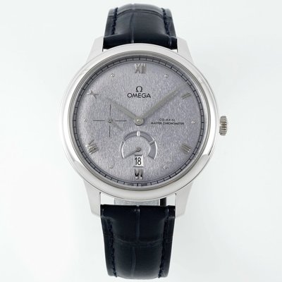 Omega De Ville Power‑Reserve Automatic Mechanical Watch, Genuine Calfskin Leather Strap