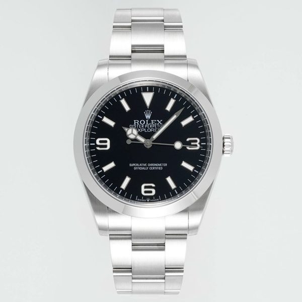 Rolex Explorer 214270 40mm Black Dial Blue Lume – EWE 3230 Movement