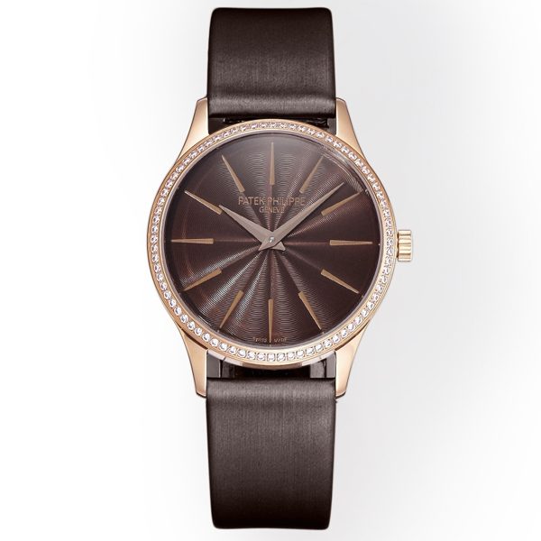 Patek Philippe Calatrava Ladies Watch 35mm | Slim Cal.240 Automatic Guilloché Dial Watch