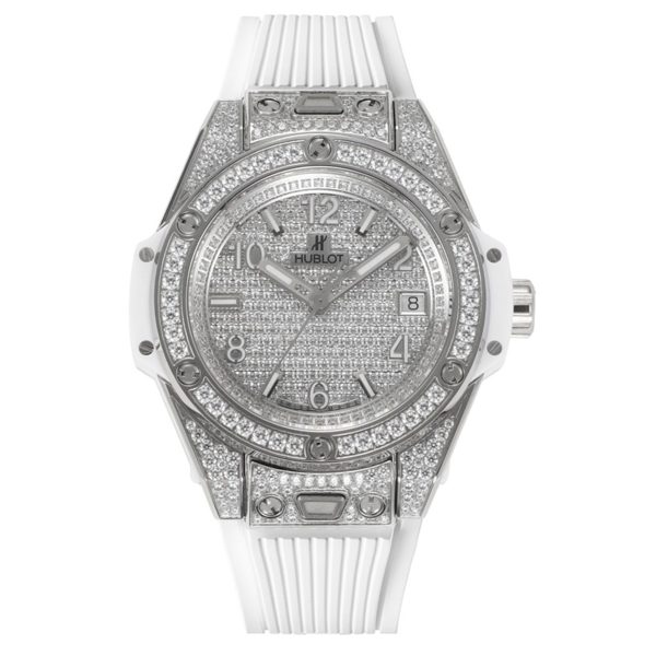 Hublot Big Bang One Click Full Paved Diamond 39mm Automatic Ladies Watch
