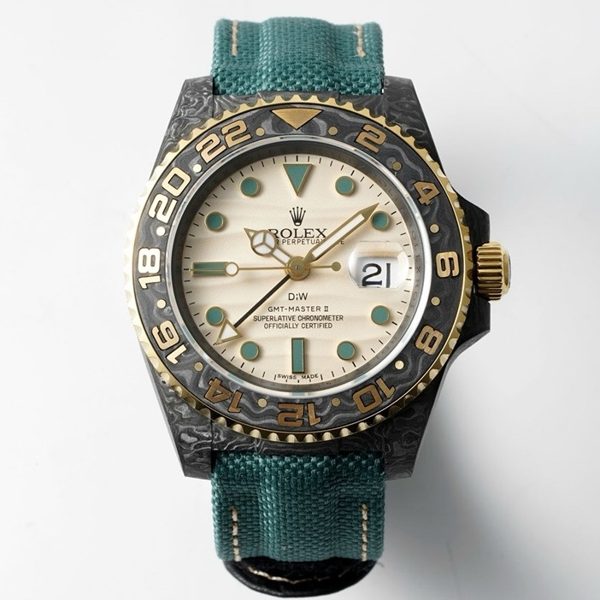 Rolex GMT-Master II Carbon Watch | Cal.3186 Automatic Movement, Forged Carbon Case