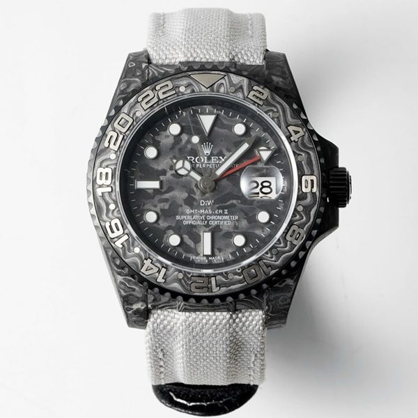Rolex GMT-Master II Carbon Watch | Cal.3186 Automatic Movement, Forged Carbon Case
