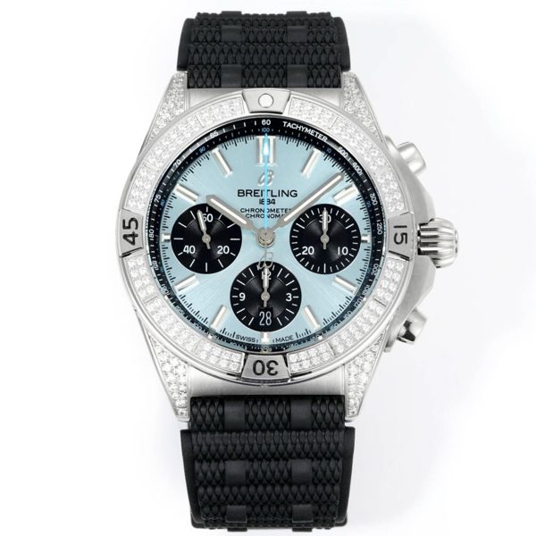 Breitling Chronomat Super Clone Watch | B01 Automatic Chronograph Movement, Diamond Bezel, 42mm
