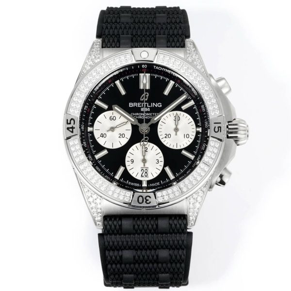 Breitling Chronomat Super Clone Watch | B01 Automatic Chronograph Movement, Diamond Bezel, 42mm
