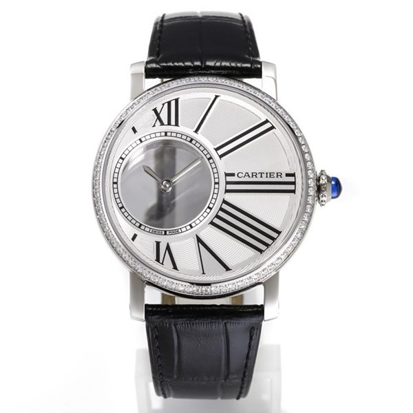 Cartier Rotonde de Cartier Mysterious Watch, Floating Hands Design, 42.5mm, MC 9981 Manual & Automatic Integrated Movement
