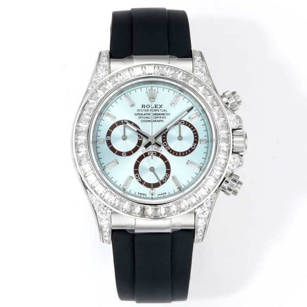 Rolex Cosmograph Daytona 40mm N+ Factory V2 Weighted Baguette Bezel Automatic Watch