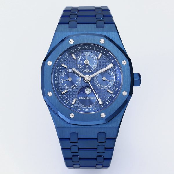 Audemars Piguet Royal Oak Perpetual Calendar 26574ST BBS Version 41mm Full‑Function Automatic Men Watch